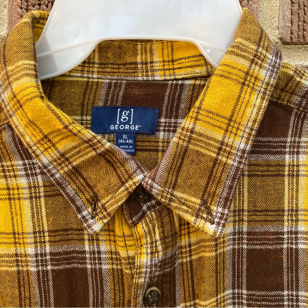 Upcycled Bleached With Back Appliqu Button Down M… - image 3